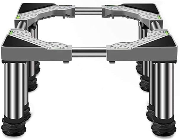 Adjustable Washing Machine Base Stand Height 14-17cm Universal with 4/8/12 Legs Adjustable Fridge Stand Length/Width 45-65cm Dishwasher Base Durable for Vertical Air C (8legs