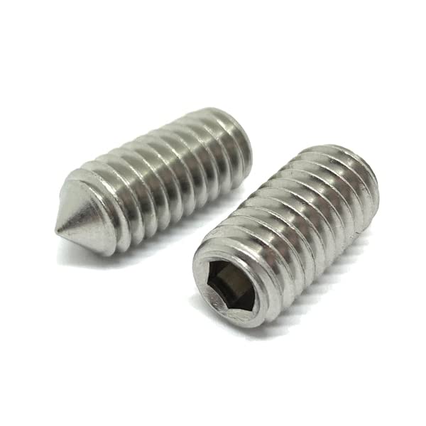 (625 Pieces) #10-24x5/16' Stainless Steel Coarse Thread Cone Point Allen Socket Set Screw