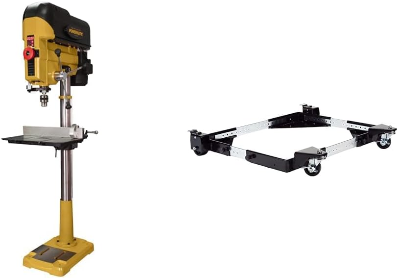 Powermatic 18' Floor Drill Press, 1 HP, Variable Speed (Model PM2800B) Bundle with JET Mobile Base, 600 lb Capacity (Model JMB-UMB)