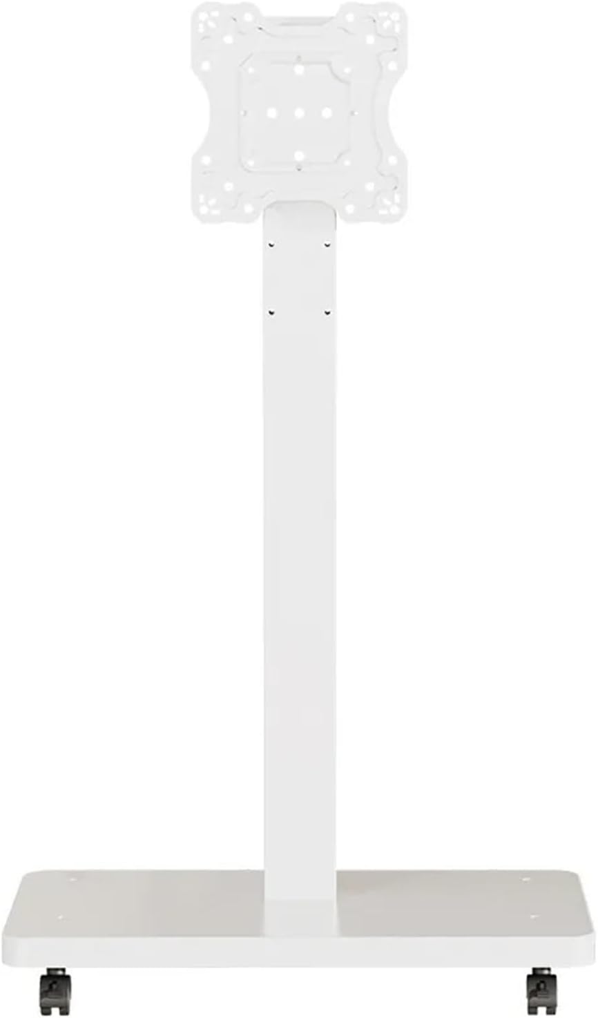 Rolling TV Stand for 10-43 Inch TVs PC, Portable Mobile TV Cart On Wheels Universal Floor Stands(White)