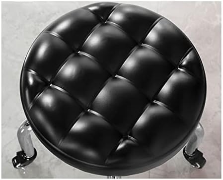 Black Vanity Benches & Counter Height Bar Stools - Stylish Garden & Desk Stools, Versatile Moving Footstools for Home & Office Decor