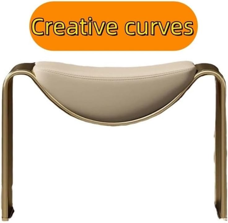 Minimalist Entryway Stool Modern Vanity Bench Sturdy Metal Frame Foot Rest Makeup Shoe Bench for Living Room Office Beautiful