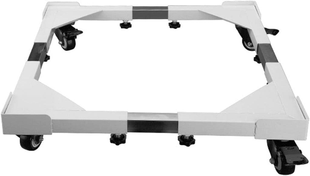 Adjustable Washing Machine Base Washing Machine Stand Base Universal Dolly Dryer/Adjustable 20'-28' Washing Machine Stand with 4 Swivel Wheels Movable Fridge Stand for dishwas