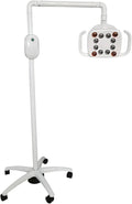 36W Led Examination Lamp, Mobile Surgical Medical Lamp, Alternating Between Warm and Cold Light, The Lamp Arm can be Rotated Freely, with Handle and Dimming Button (A)