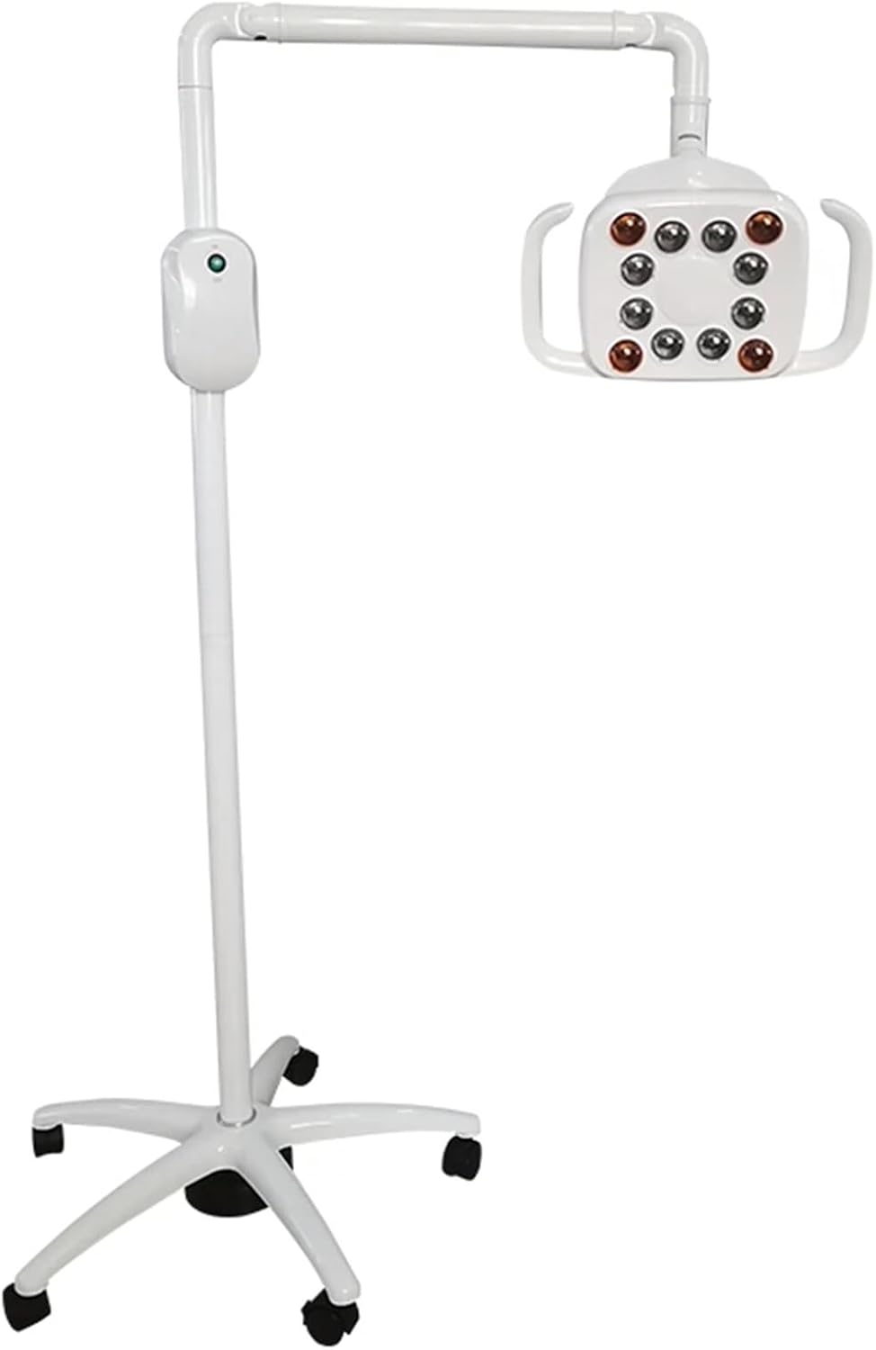 36W Led Examination Lamp, Mobile Surgical Medical Lamp, Alternating Between Warm and Cold Light, The Lamp Arm can be Rotated Freely, with Handle and Dimming Button (A)