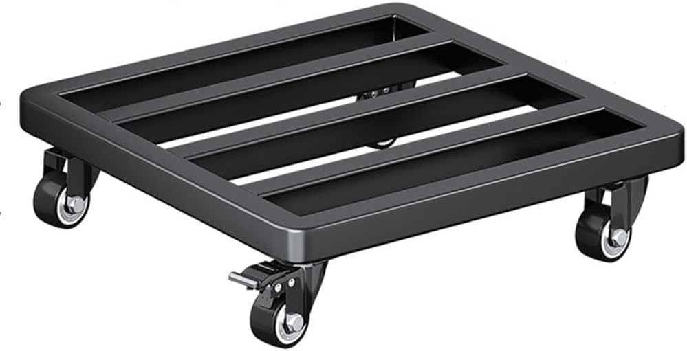 Heavy Duty Plant Caddy Square Garden Planter Trolley with Rolling Wheels for Indoor Outdoor Large Flower Pots Mover Mobile Base Tray Universal Wheel