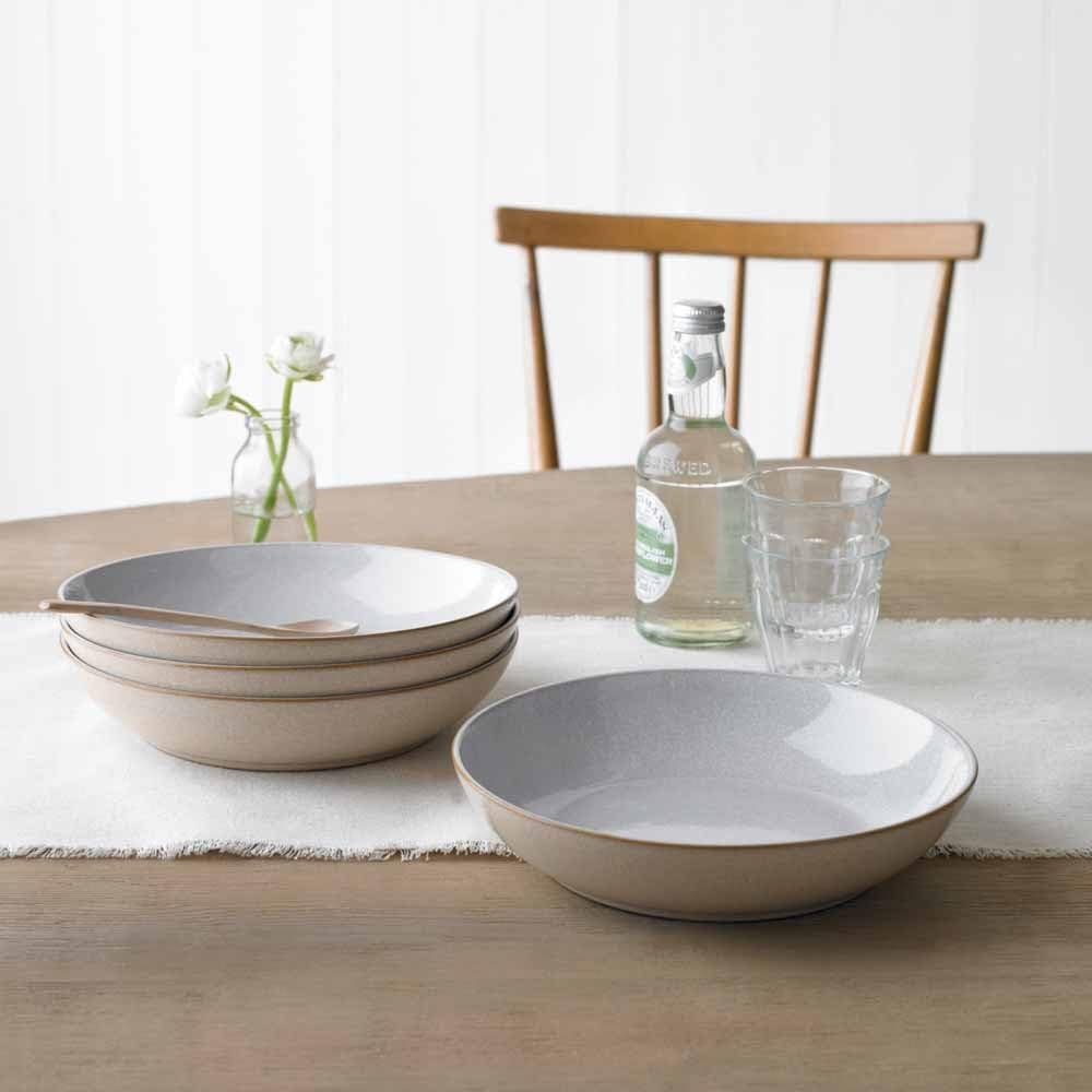 Denby Elements 4 Piece Pasta Bowl Set, Beige