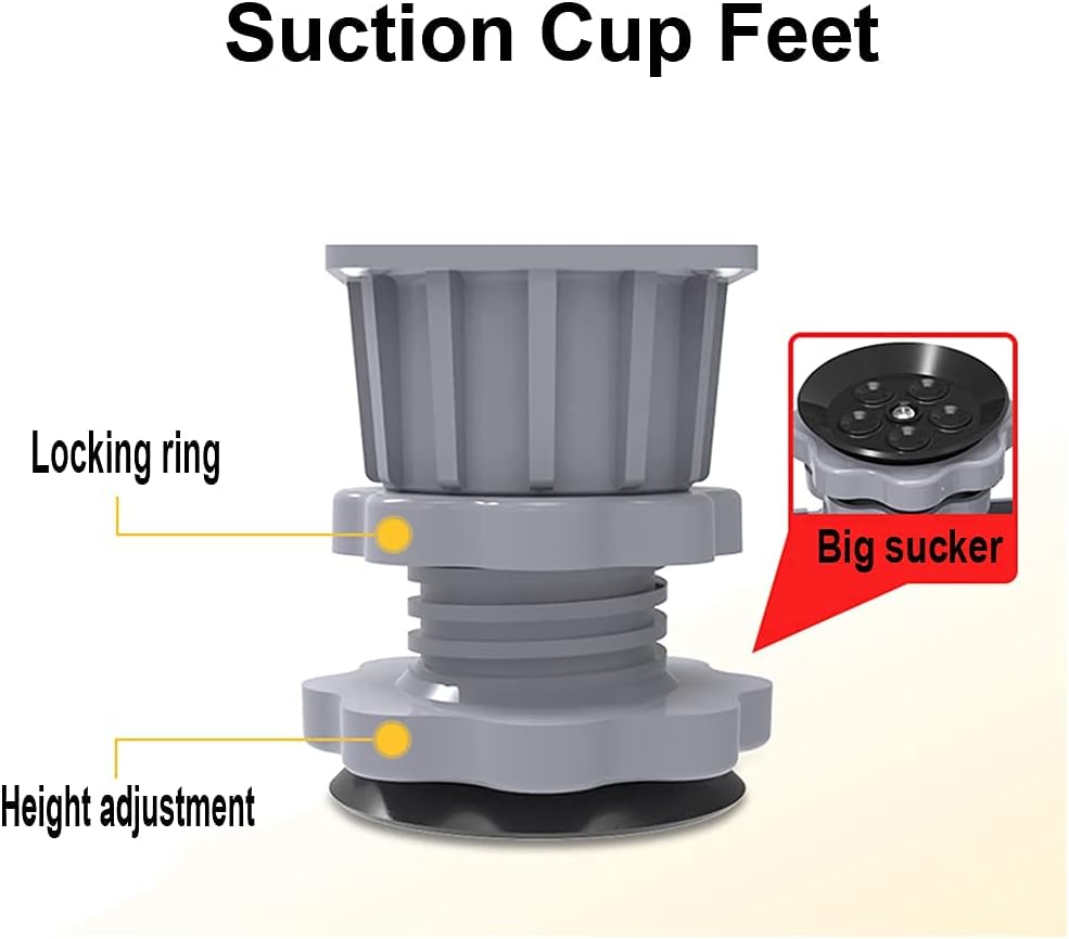 Adjustable Washing Machine Base Heavy Duty Dryer Machine Appliance Rollers Base 4 Wheels Washing Machine Stand Dryer & Fridge Furniture Carrier Universal Trolley for Refrigera