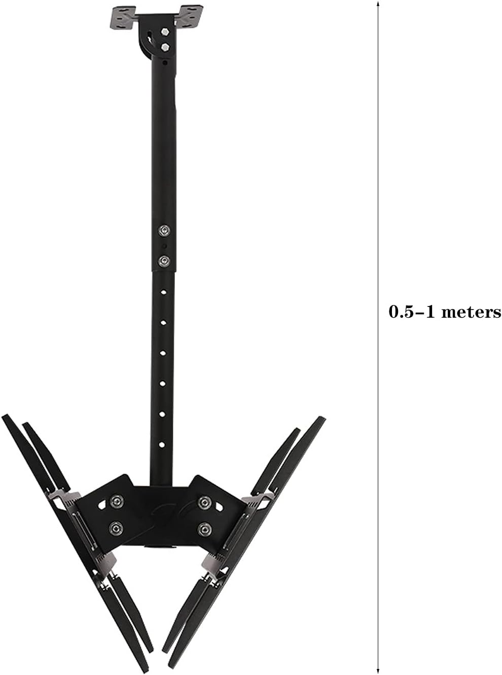Universal TV Stand TV Stand Base Ceiling TV Bracket Dual-Screen Extension Tilt Rotation TV Mounting Bracket Adjustable TV Bracket with Cord Management for 32-65 Inch TVs Tv Stand M