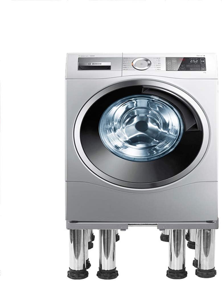 Heavy Duty Washing Machine Stand Universal Base Dorm Fridge Stand Adjustable Dryer Base 4/8/12 Strong Stainless Steel Feet Washing Machine Stand Pipe zer Holder Stand Roll