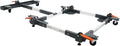 Heavy Duty Mobile Base, 600 lbs Industrial Adjustable Equipment Dolly, Universal Steel Mobile Base with Locking Casters for Factory/Home Use, 23-76 Inch Length Adjustment