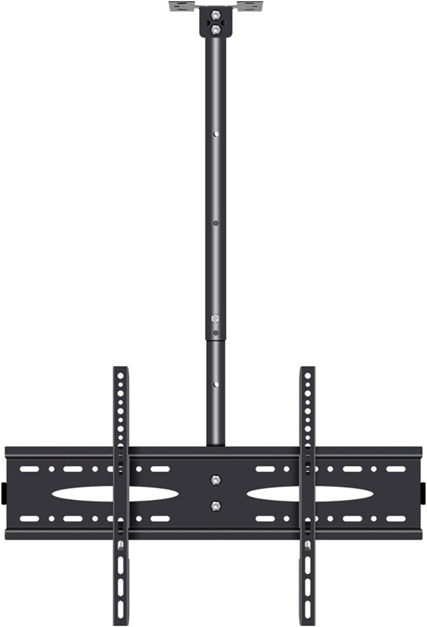 Universal TV Stand TV Stand Base Ceiling TV Bracket Swivels Tilts Extension Rotation TV Mount for Most 40-70 Inch LED LCD Flat Screen TVs, Max 600x400mm Up to 110lbs Tv Stand Moun,Yellow-1 meter