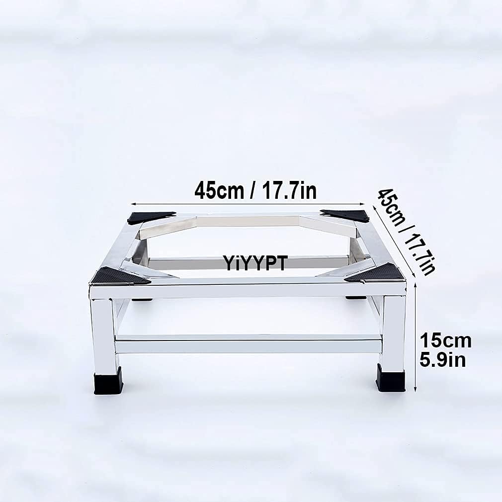 Adjustable Washing Machine Base Washing Machine Stand Base Heavy Duty 4 Legs Holder Bracket Height 15cm/20cm Universal Fridge zer Stand Base for Dryer, ice Maker, cookers,
