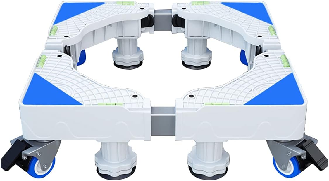 Adjustable Washing Machine Base Washing Machine Stand Base Heavy Duty 4 Legs Holder Bracket Height 15cm/20cm Universal Fridge zer Stand Base for Dryer, ice Maker, cookers,