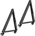 ERINGOGO Universal Mobile Tv Stand Base Tv Holder Wheels No Drill Installation Stable Support Home Office Use