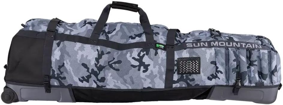 Sun Mountain Kube Golf Travel Bag, 2-Wheel Rolling System-Compact Storage Case