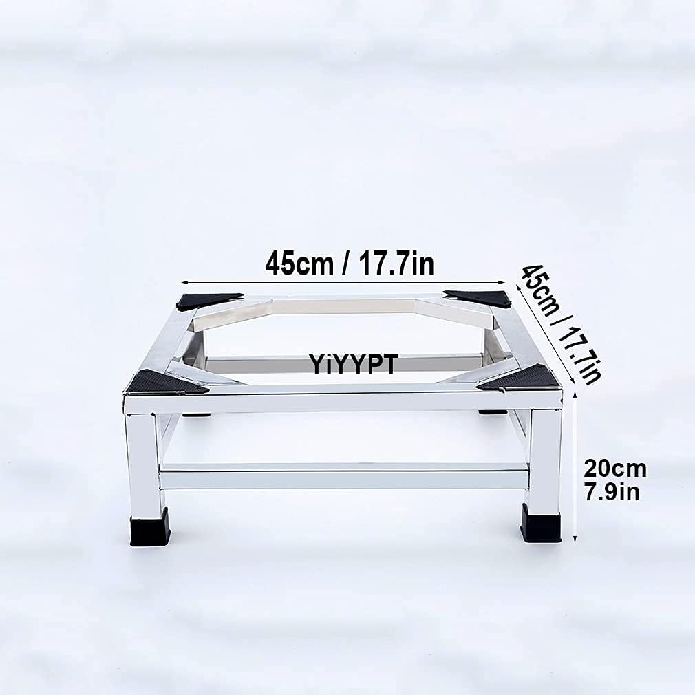 Adjustable Washing Machine Base Washing Machine Stand Base Heavy Duty 4 Legs Holder Bracket Height 15cm/20cm Universal Fridge zer Stand Base for Dryer, ice Maker, cookers,