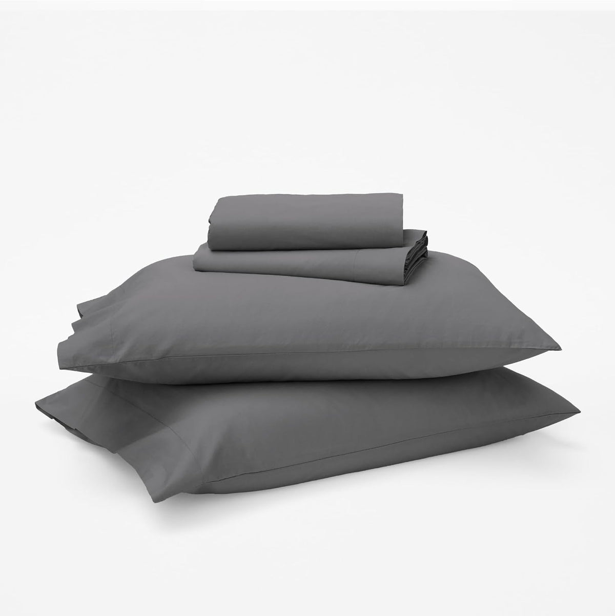 Tuft & Needle Full Percale Sheet Set – 100% Supima Cotton, Crisp & Cooling Sheets for Hot Sleepers, Breathable & Durable Hotel-Quality Bedding, Deep 16' Pockets, Oeko-Tex Certified, Gray Quill