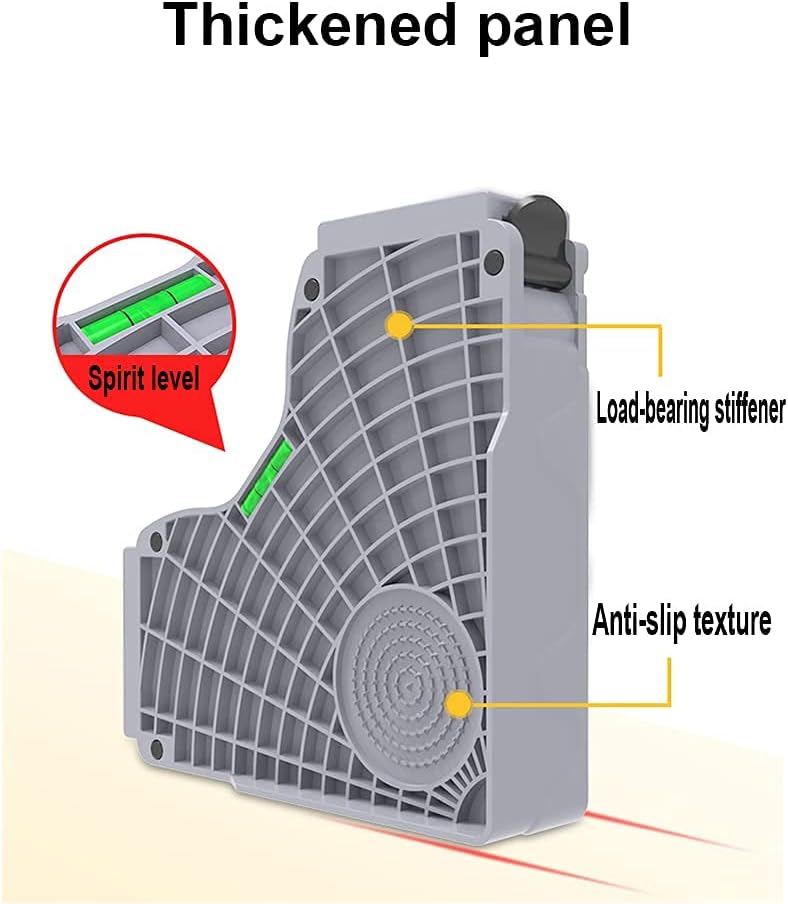 Adjustable Washing Machine Base Heavy Duty Dryer Machine Appliance Rollers Base 4 Wheels Washing Machine Stand Dryer & Fridge Furniture Carrier Universal Trolley for Refrigera