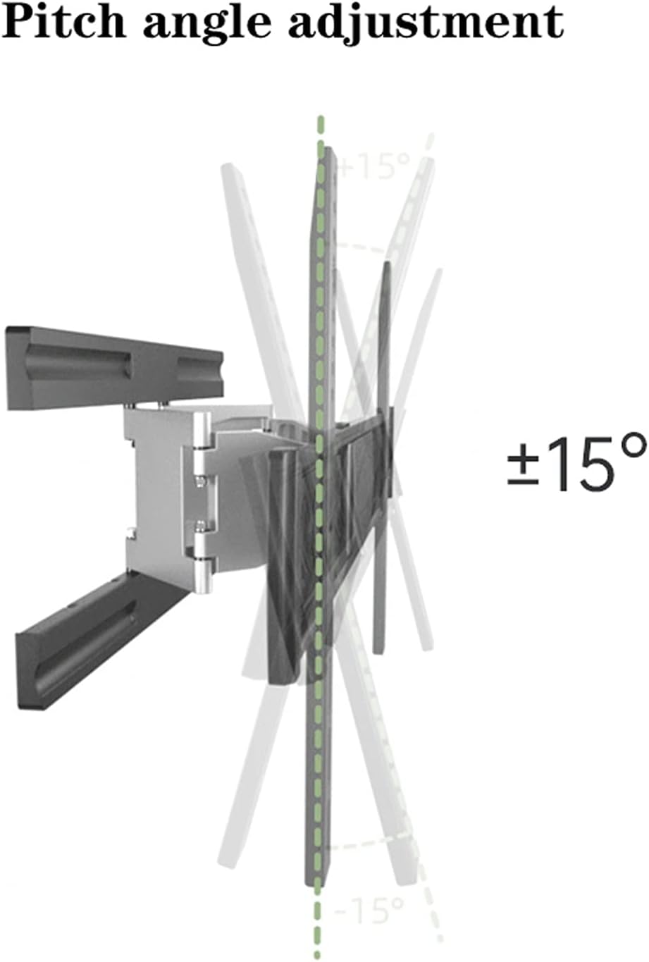 Universal TV Stand TV Stand Base Fully Dynamic Wall-Mounted TV Bracket Swivel Extension Tilt TV Mount Ultra Slim Embedded TV Bracket for Most 37'-70' Flat Curved Screen TVs Tv Stan