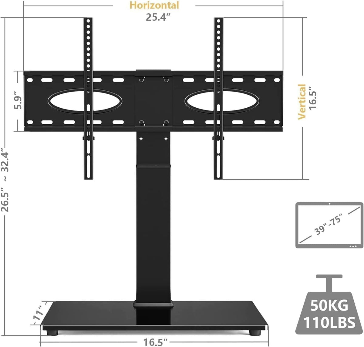 Mobile TV Stand with Swivel Mount Height Adjustable Rolling Cart for 32-70' TVs Universal TV Base Convenient TV Table on Wheels Perfect for Home & Office