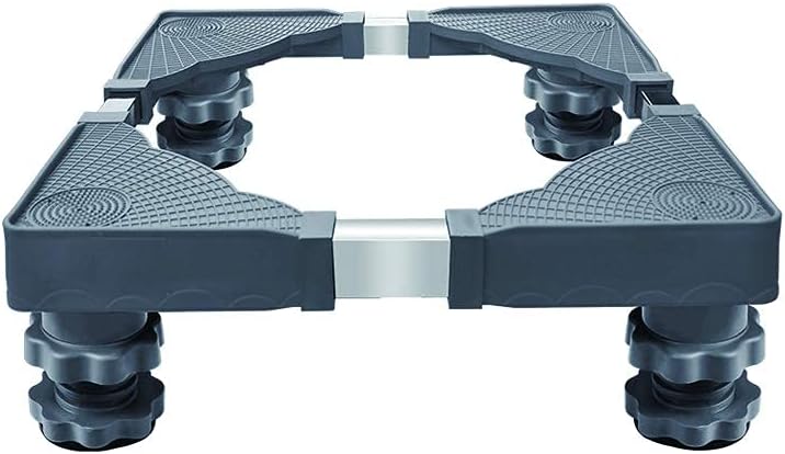 Adjustable Washing Machine Base Washing Machine Stand Base Universal Dolly Dryer/Adjustable 20'-28' Washing Machine Stand with 4 Swivel Wheels Movable Fridge Stand