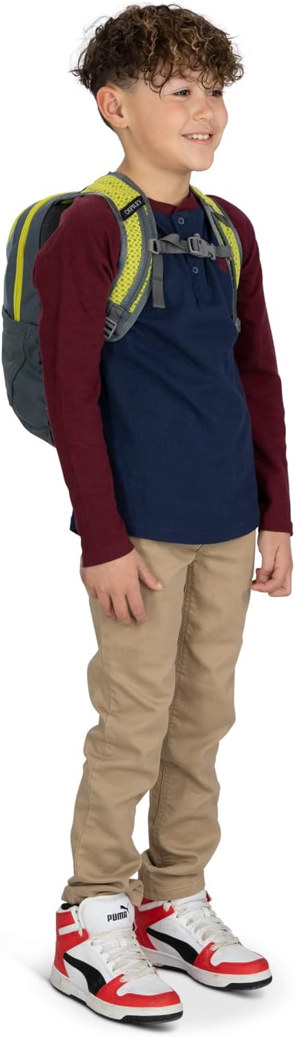 Osprey Daylite Jr. Kids' Commuter Backpack, Slate Grey/Tungsten