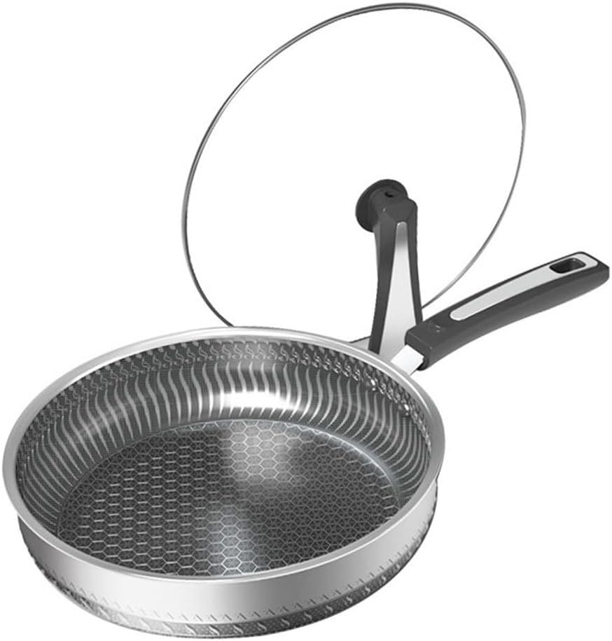Sauciers Non Stick Stainless Steel Skillets Stainless Steel Non Stick 28cm Round Frying Pan Round cookware