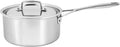 Demeyere Essential 5-ply, 18/10 Stainless Steel, Stay Cool Handle, Oven Safe, Compatible with all Cooktops, Perfect Pour Edge, 3-qt Saucepan with Perfect Fit Lid