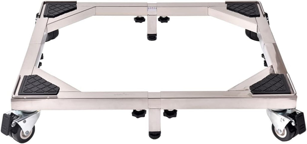 Adjustable Washing Machine Base Universal Appliance Wheels Adjustable Fridge zer Trolley Extendable Length 58.5-93cm Stand Movable Washing Machine Base Movable Base Bracke
