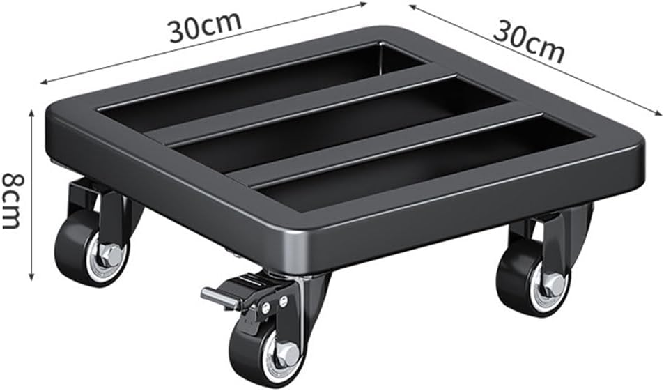 Heavy Duty Plant Caddy Square Garden Planter Trolley with Rolling Wheels for Indoor Outdoor Large Flower Pots Mover Mobile Base Tray Universal Wheel