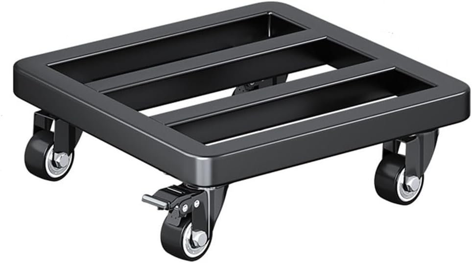 Heavy Duty Plant Caddy Square Garden Planter Trolley with Rolling Wheels for Indoor Outdoor Large Flower Pots Mover Mobile Base Tray Universal Wheel