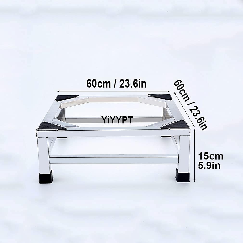Adjustable Washing Machine Base Washing Machine Stand Base Heavy Duty 4 Legs Holder Bracket Height 15cm/20cm Universal Fridge zer Stand Base for Dryer, ice Maker, cookers,