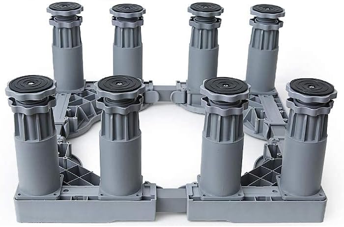 Adjustable Washing Machine Base Washing Machine Stand Base Upgraded Washing Machine Stand Universal Fridge Base Stand Retactable Furniture Base Bracket Adjustable 47.5-63cm St