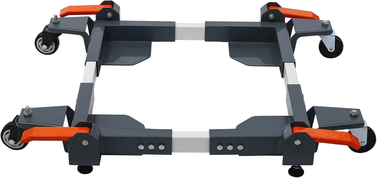 Adjustable Heavy Duty Mobile Base For Small Mechanical Equipment 4 Universal Wheels 47.7 * 35.9 * 5.9 in Grey
