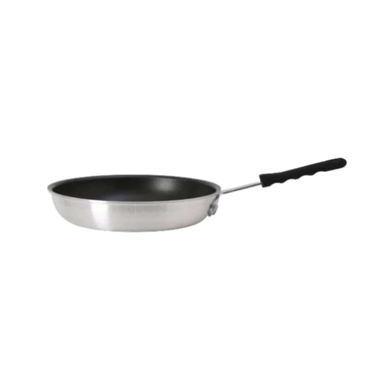 Tuxton China WACE-100B TUXWARE Fry Pan, 10', (9.8125' x 9.8125' x 2.0625'H - O.A.), Aluminum, Non-Stick Coating, Stay Cool Grip, Plated Cast Iron Handle, Pack of 6