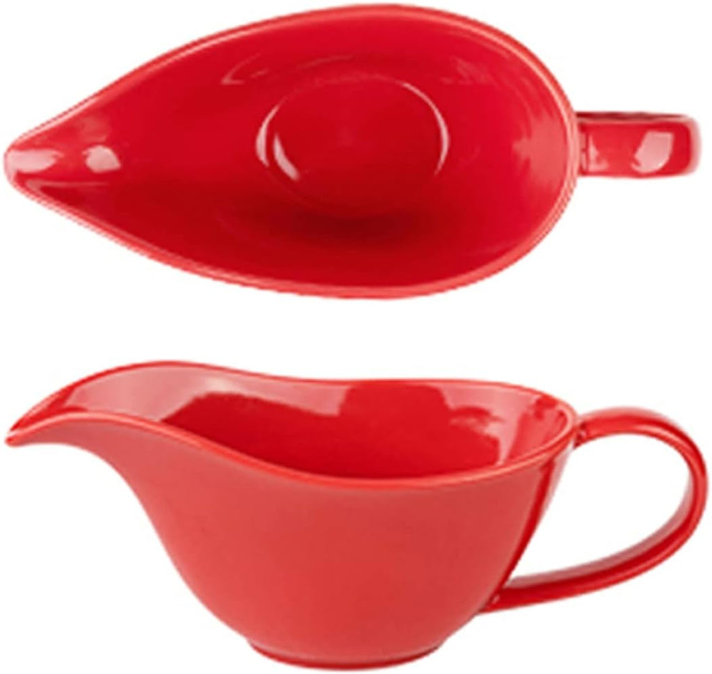 TOMYEUS Gravy Boat Premium Quality White Porcelain Ceramic Sauce Jug Gravy Boat Porcelain Saucier Sauce Tray Seasoning Hold Sauce Jug (Color : A)