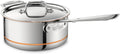 All-Clad Copper Core 5-Ply Stainless Steel Sauce Pan 3 Quart Induction Oven Broiler Safe 600F Pots and Pans, Cookware Silver