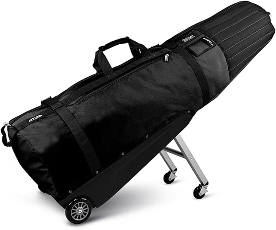 Sun Mountain ClubGlider Meridian Golf Travel Bag, 4-Wheel Rolling Retractable-Leg System, Effortless Travel