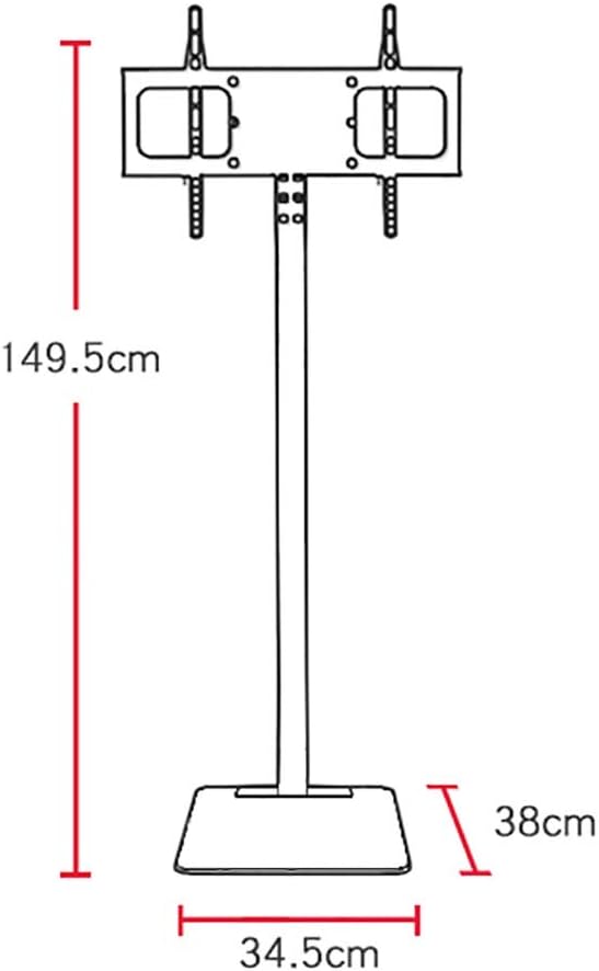 Universal TV Stand Floor-standing TV hanger, monitor stand sub-base, mobile LCD universal cart, TV mobile stand, hidden floor stand anti-knock arc design