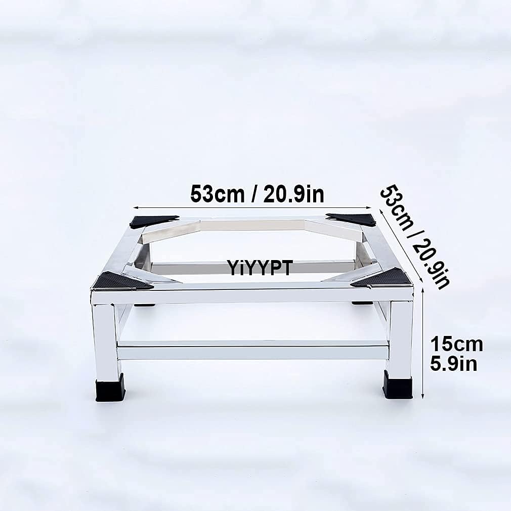Adjustable Washing Machine Base Washing Machine Stand Base Heavy Duty 4 Legs Holder Bracket Height 15cm/20cm Universal Fridge zer Stand Base for Dryer, ice Maker, cookers,