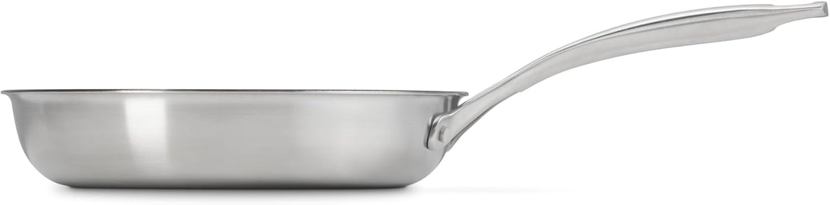 Le Creuset Essential Stainless Steel Non-Stick Shallow Round Frying Pan, 9.5'