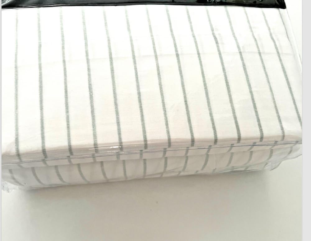 Lauren Ralph Lauren Spencer Queen Sheet Set White Sage Green Striped