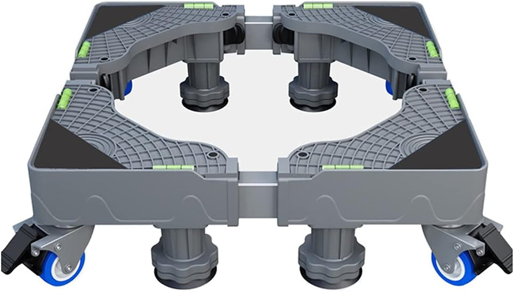 Adjustable Washing Machine Base Mobile Roller Washing Machine Stand Base Adjustable Length/Width 40-68cm Base for Dryer Furniture Fridge Stand Universal with 4 Locking Wheels