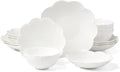 Lenox Dinnerware Set, Studio 1414 Scallop 16-Piece Set, Service For 4, Bone China Material, Dishwasher & Microwave Safe, Home And Kitchen, Kitchen And Dining, Plates And Bowls Sets (White, 16 Pieces)