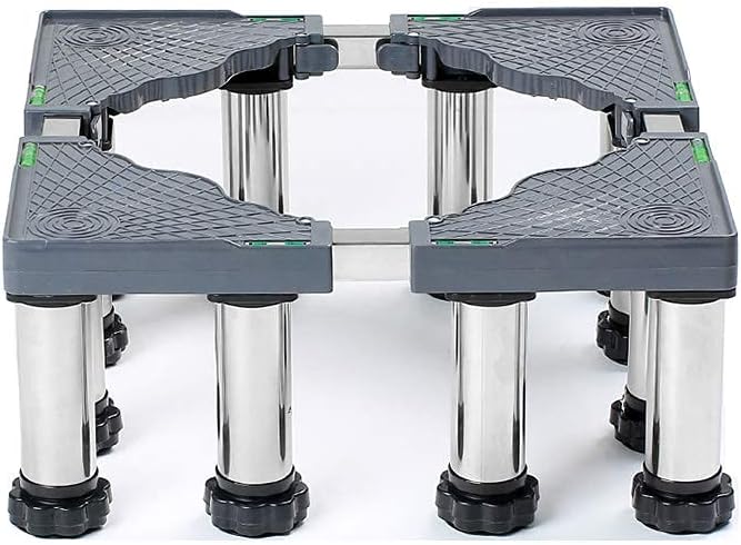 Mobile Roller Base with Lockable Wheels Washing Machine Stand Fridge Stand 42-60cm can choose Universal Dryer/Refrigerator Pedestal Prevent Scratch Dent Moisture Proof ( )