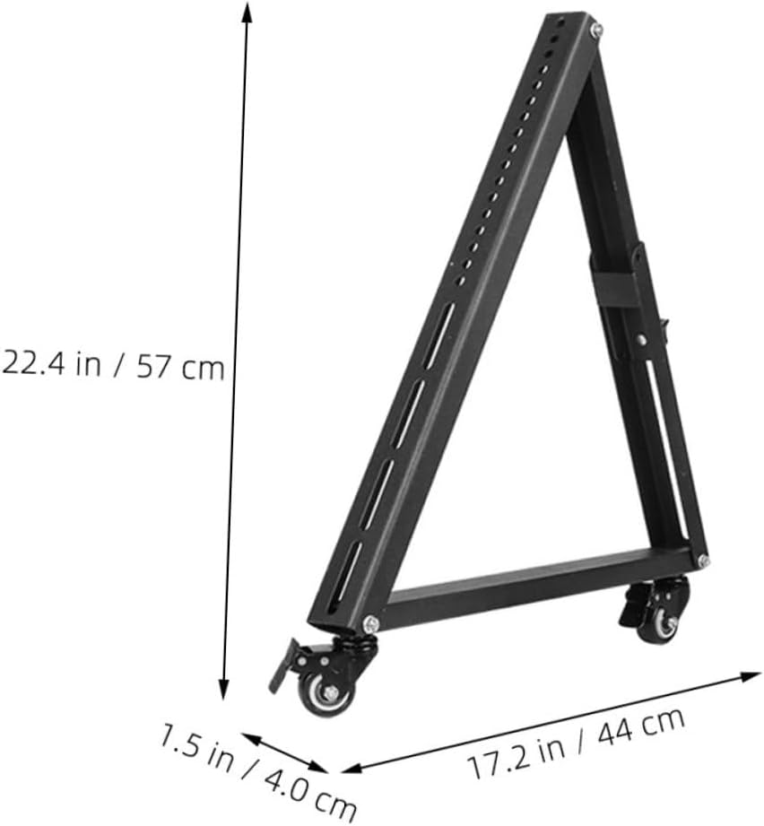 ERINGOGO Universal Mobile Tv Stand Base Tv Holder Wheels No Drill Installation Stable Support Home Office Use
