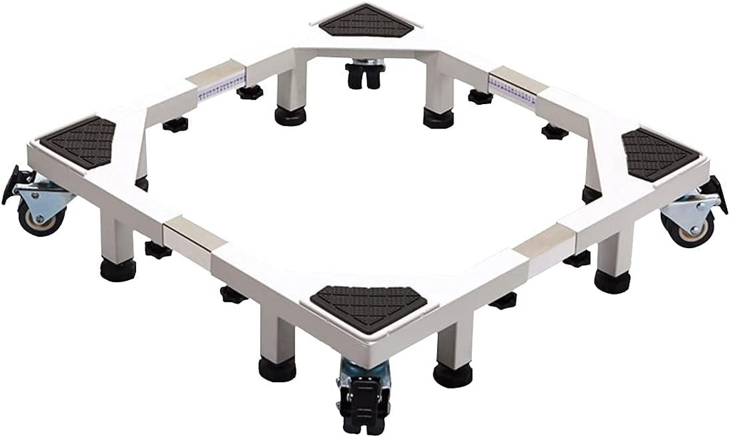 Adjustable Washing Machine Base Heavy Duty Washing Machine Stand Universal Base Fridge Stand Multi-Functional Furniture Roller Holder Stand Dryer Shelf 4/8/12 Feet Cabinet Coo