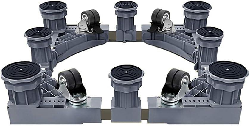 Adjustable Washing Machine Base Washing Machine Stand Base Tumble Dryer Stand Trolley Heavy Duty Universal Fridge zer Wheels Adjustable 52-67cm Stent Washing Machine Mobil