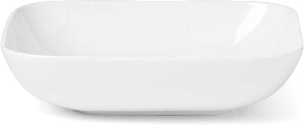 Lenox Dinnerware Set, Studio 1414 Square 12-Piece Set, Service For 4, Bone China Material, Dishwasher & Microwave Safe, Home And Kitchen, Kitchen And Dining, Plates And Bowls Sets (White, 12 Pieces)